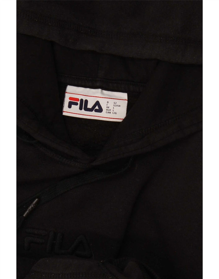 Мужской джемпер с капюшоном Fila большой черный