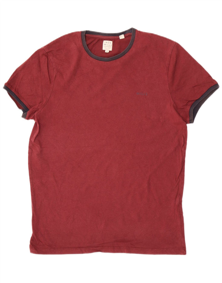Мужская футболка Jack Wills Top Medium Maroon Cotton