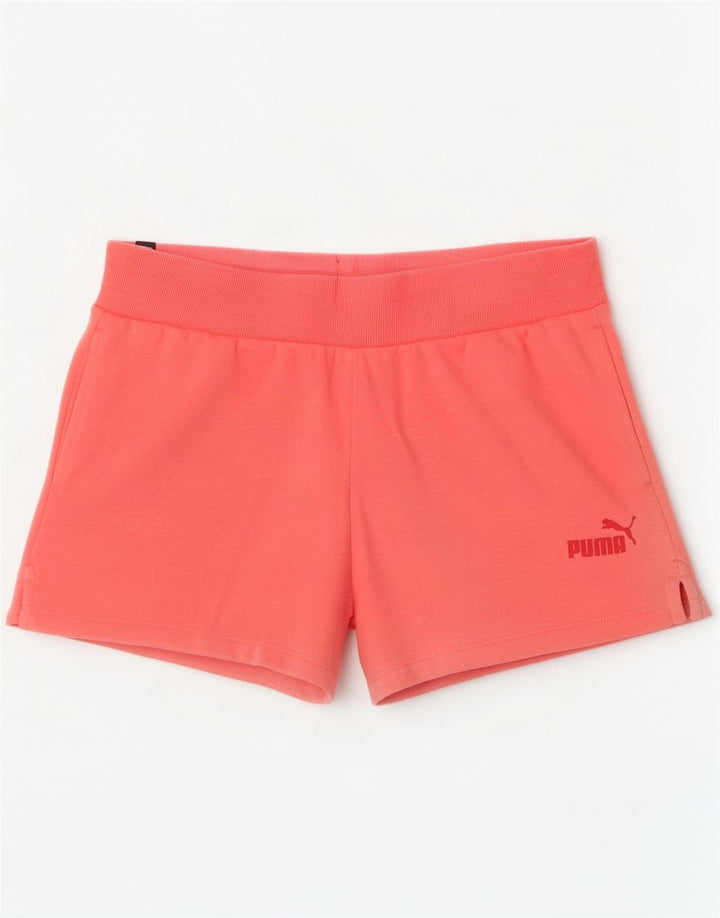 Женские спортивные шорты Puma UK 14, хлопок среднего розового цвета