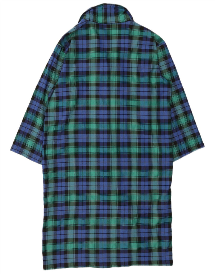 Женское платье-рубашка VINTAGE UK 16, большая зеленая клетка