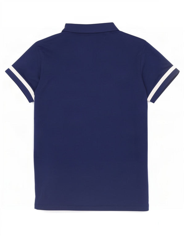 Adidas Womens Long Polo Shirt UK 24/26 2XL Navy Blue Polyester