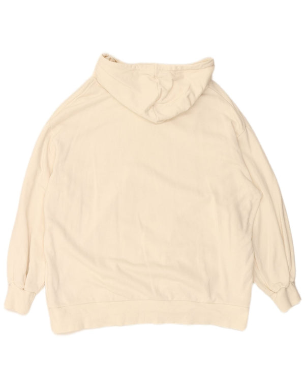 Женский джемпер с капюшоном PUMA Oversized UK 14, средний белый хлопок