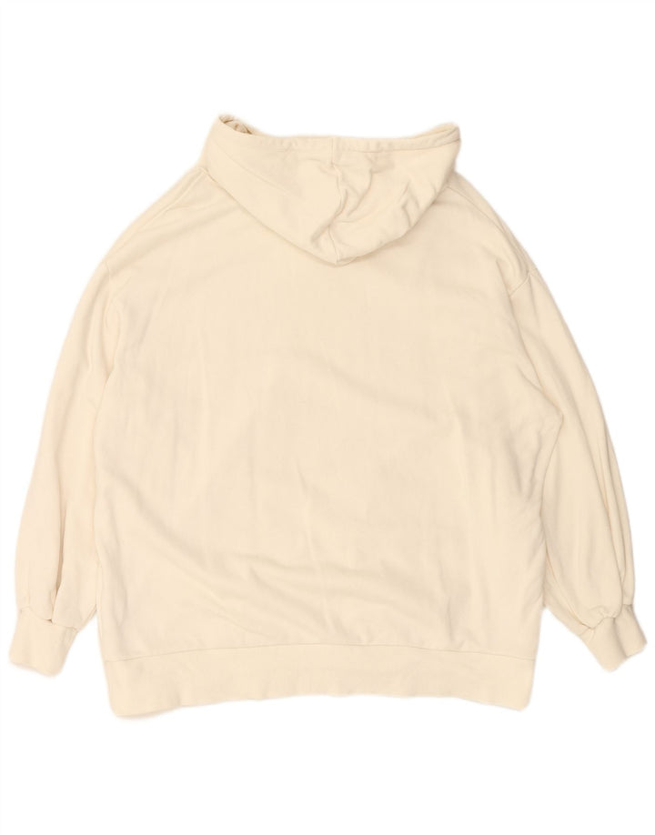 Женский джемпер с капюшоном PUMA Oversized UK 14, средний белый хлопок