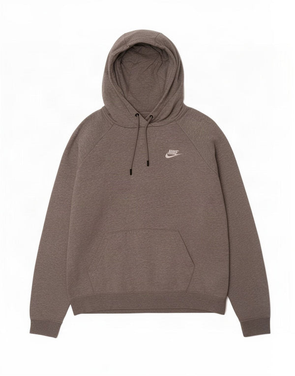 Женский джемпер с капюшоном Nike UK 14, хлопковый средний серый цвет