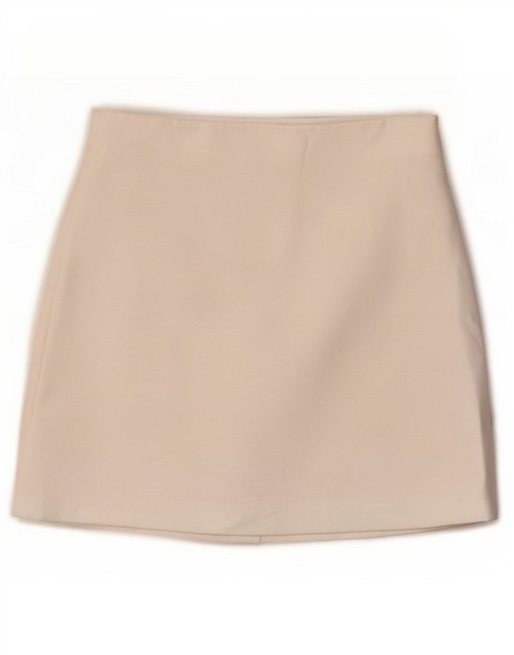 Женская мини-юбка Zara XS W24 белая