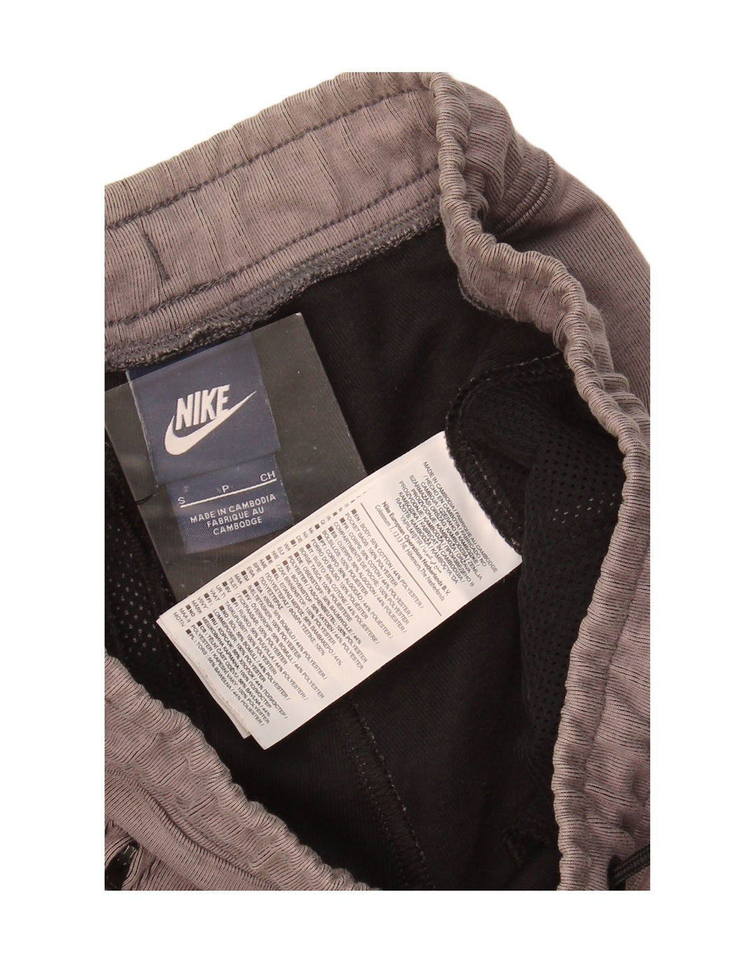 NIKE Mens Tracksuit Trousers Joggers Small  Grey Cotton