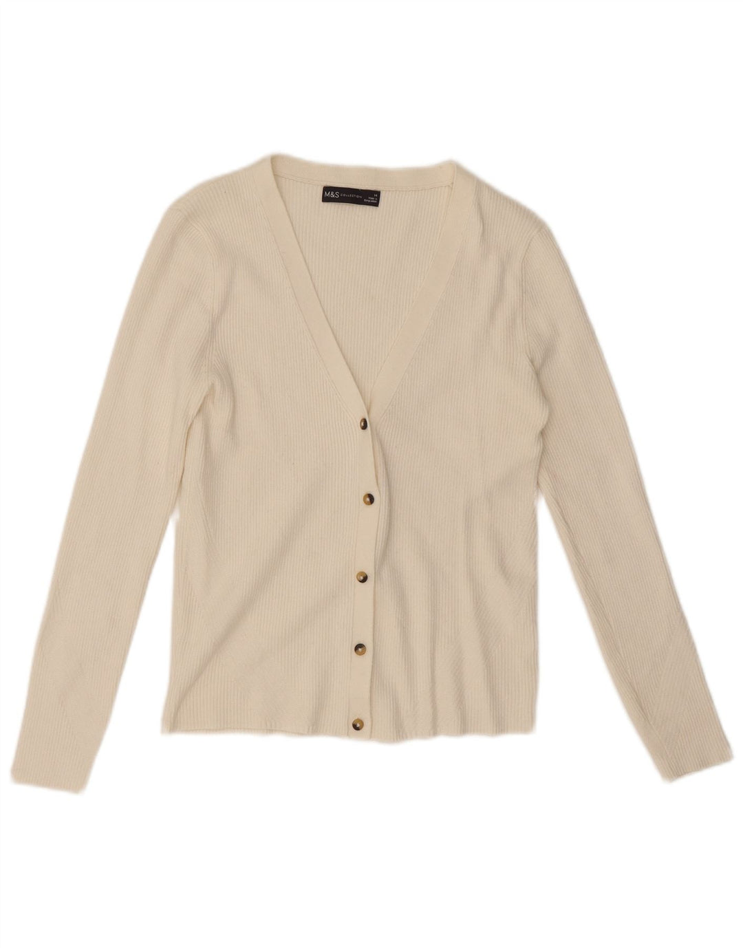 Женский кардиган Marks & Spencer UK 14 Средний Белый