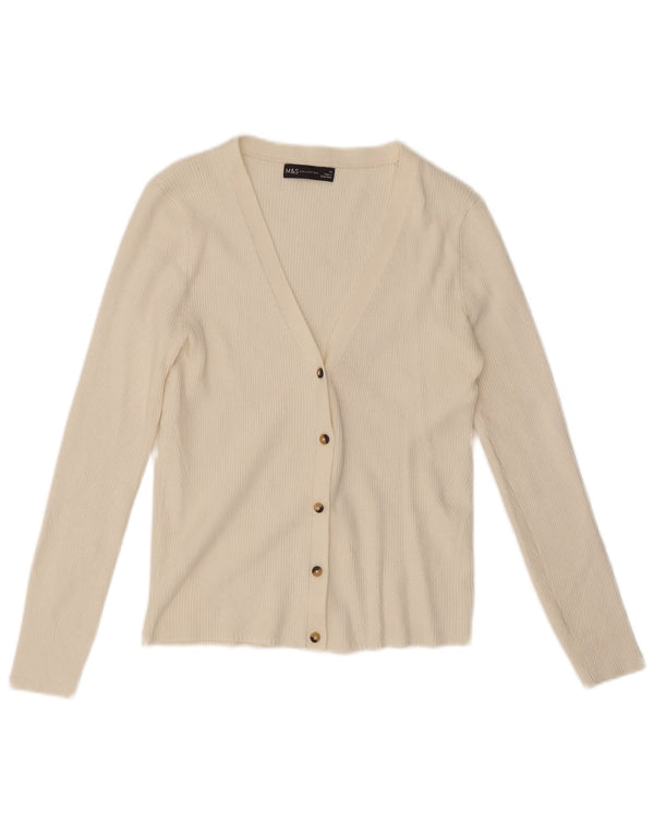 Женский кардиган Marks & Spencer UK 14 Средний Белый