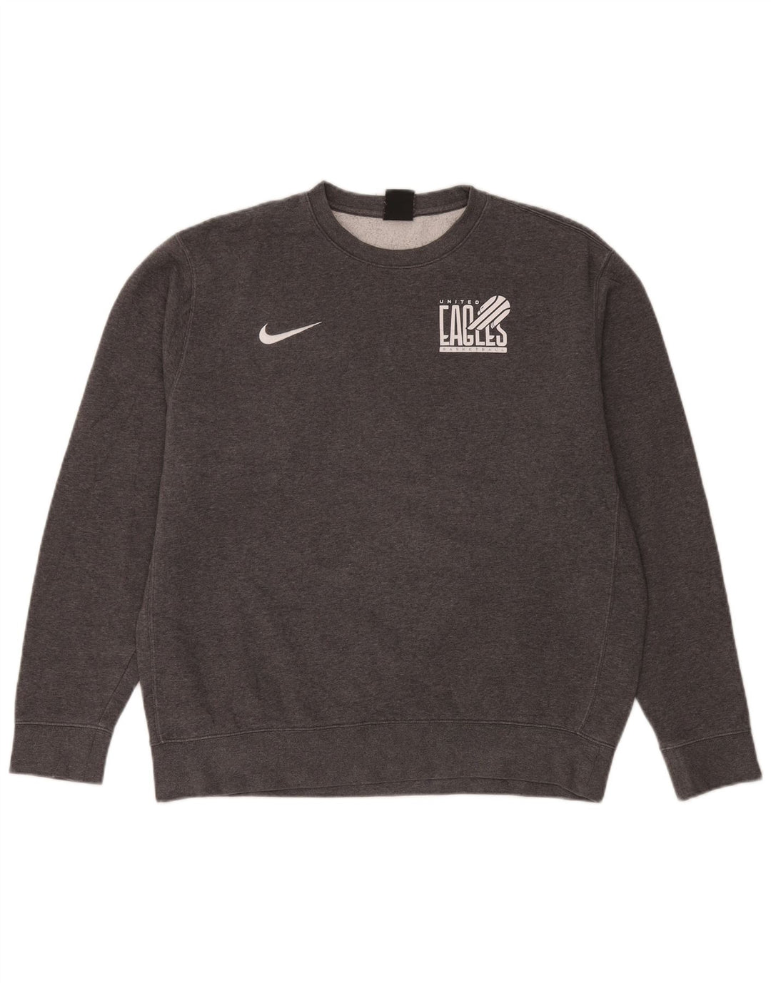 Мужской свитер с рисунком Nike Eagles, большой серый хлопковый джемпер