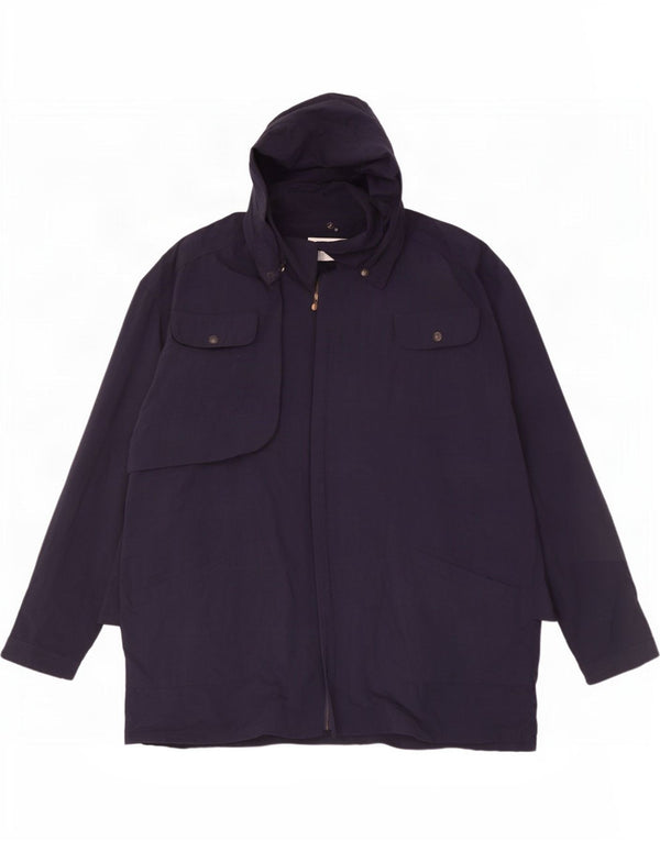 Мужская куртка Trussardi UK 42 XL темно-синяя с капюшоном