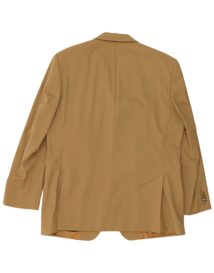 Мужской пиджак PIERRE CARDIN с 3 пуговицами UK 40, большой бежевый из натуральной шерсти