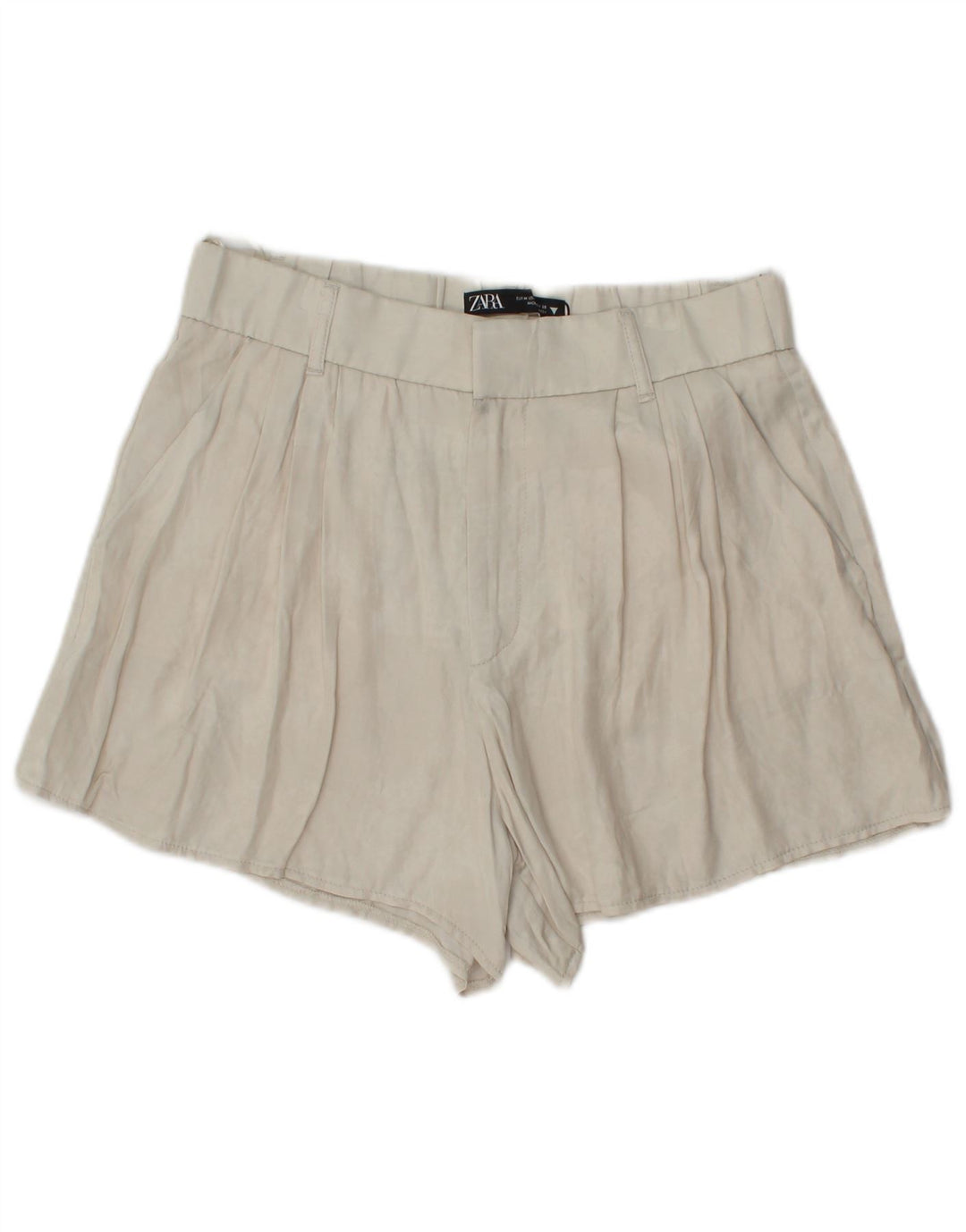 Женские шорты чинос Zara среднего размера W28 Off White из вискозы