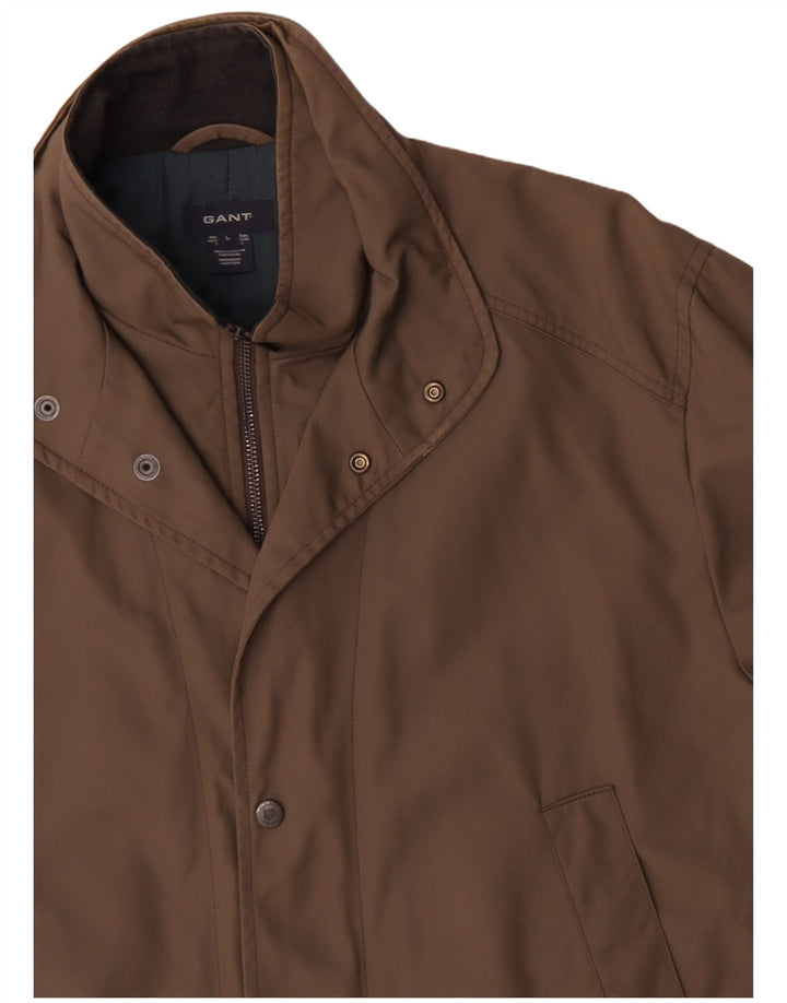 Мужская куртка Gant UK 40, большая, коричневая, полиэстер