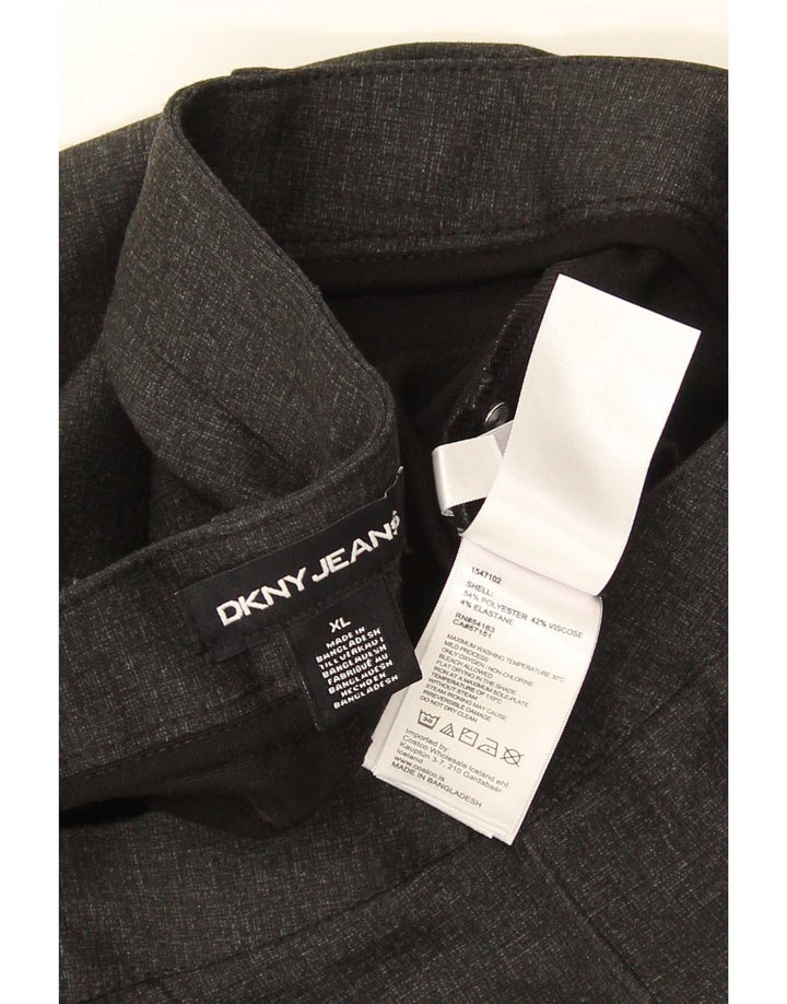 Мужские прямые повседневные брюки Dkny XL W36 L29, черный полиэстер