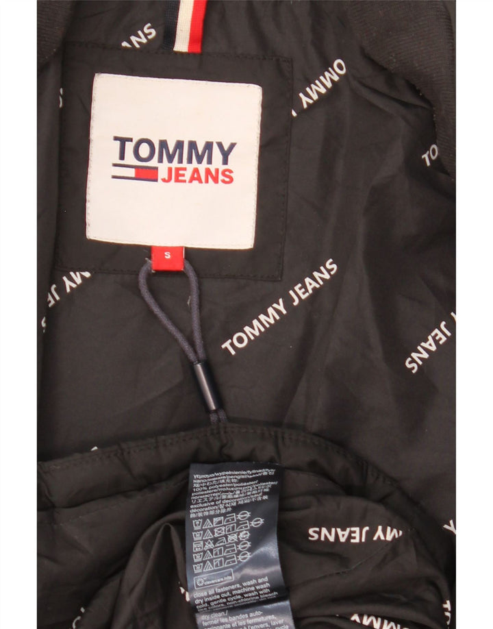 Tommy Hilfiger Женское длинное стеганое пальто UK 10, маленький черный полиэстер