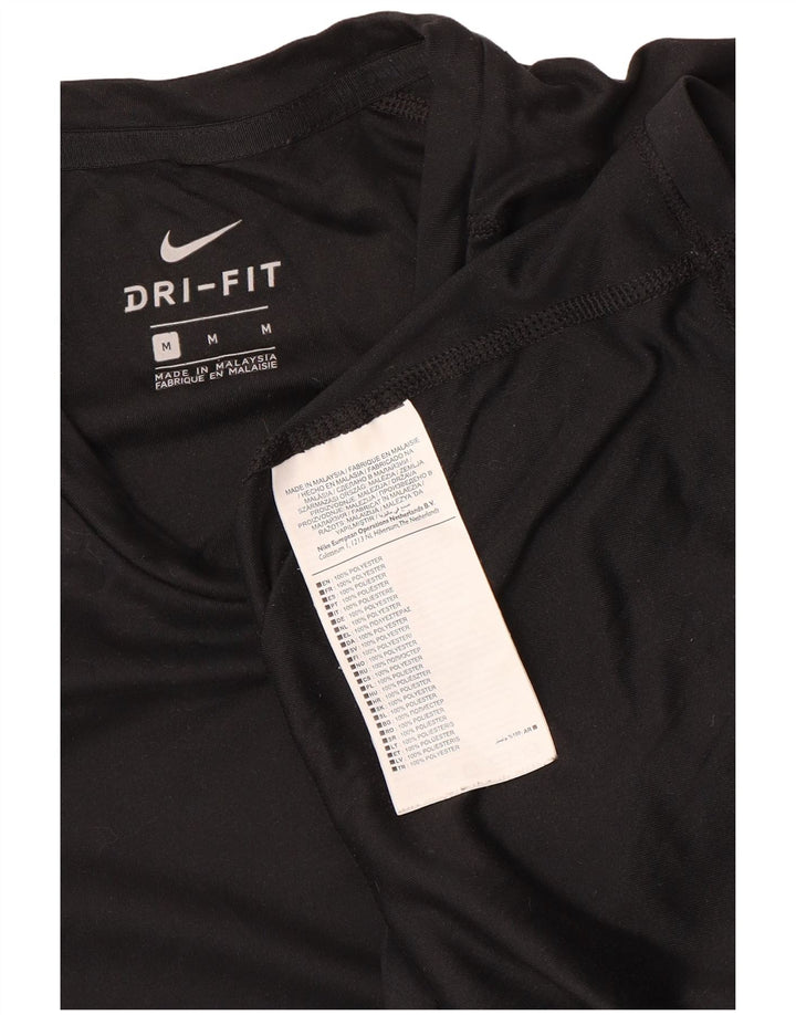 Мужская футболка Nike Dri Fit, средний черный полиэстер