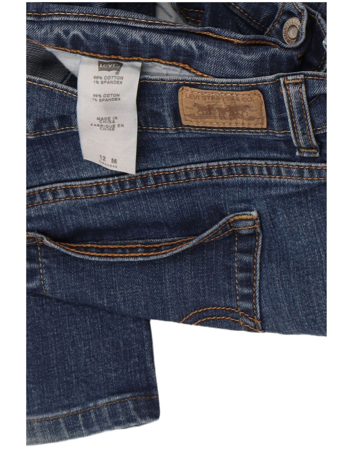 Женские джинсы Levi's 512 Bootcut, размер США 12, большие W32 L30, синий хлопок