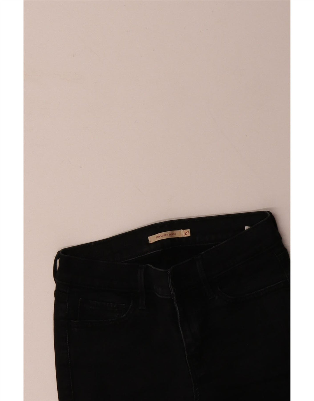 Женские джинсы LEVI'S 710 Super Skinny W27 L28, черный хлопок