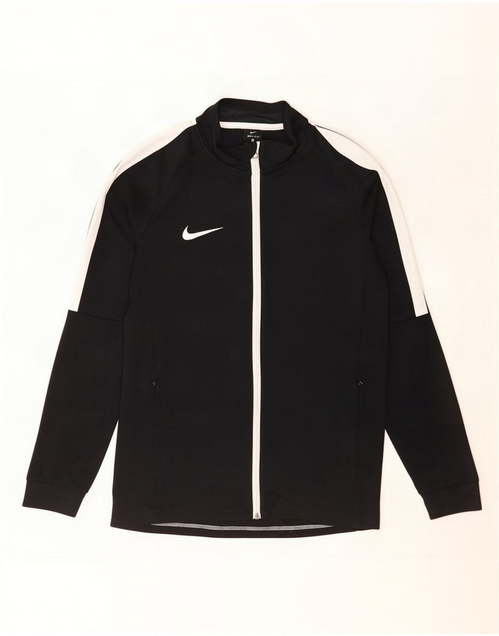 Мужская спортивная куртка Nike Dri Fit, средний черный полиэстер с цветными блоками