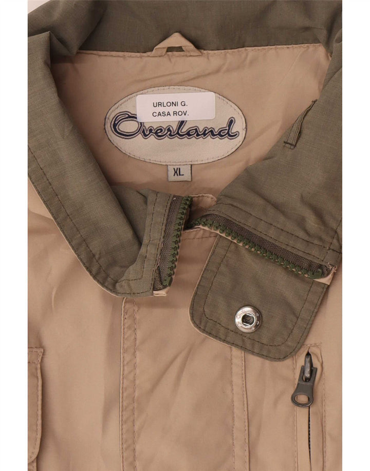 Мужская куртка Overland UK 42 XL, бежевый хлопок