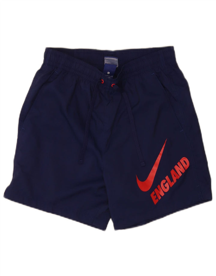Мужские шорты для плавания Nike с графическим рисунком, маленькие, темно-синие, полиэстер