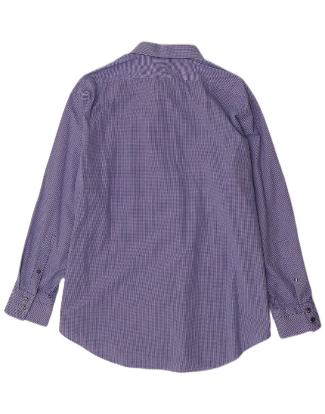 Мужская рубашка приталенного кроя CALVIN KLEIN, размер 17 1/2 XL, синяя клетка, хлопок