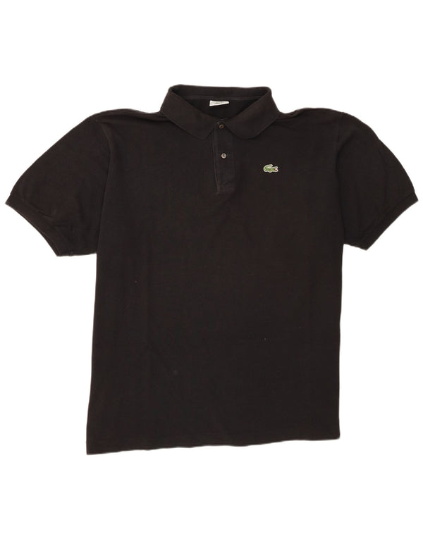 Мужская рубашка-поло Lacoste, размер 8, 3XL, черный хлопок