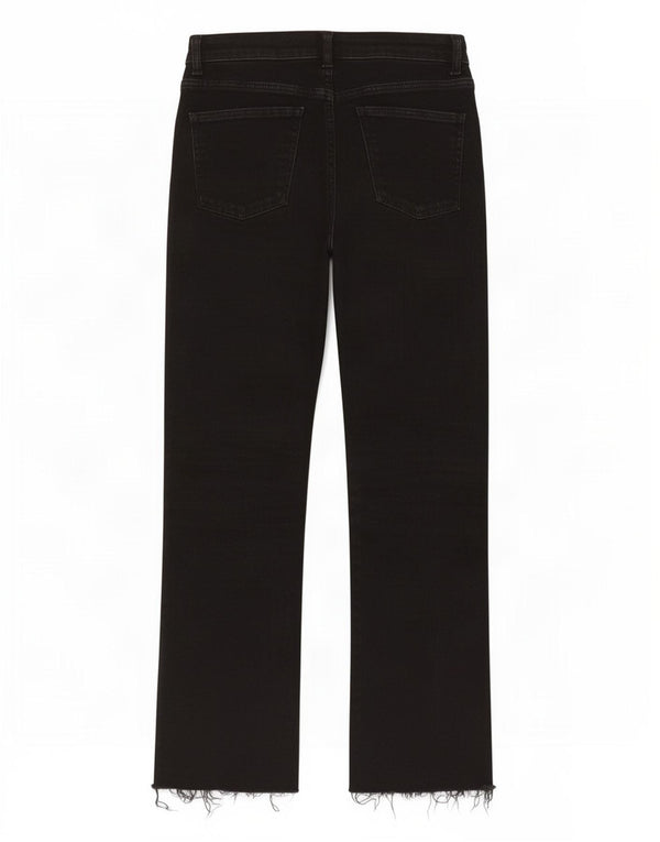 Женские укороченные прямые джинсы Zara EU 38 Small W28, черные