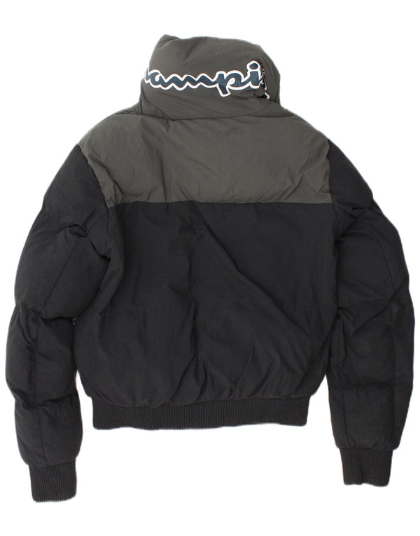 Женская утепленная куртка свободного кроя CHAMPION UK 6 XS, черная с цветными блоками