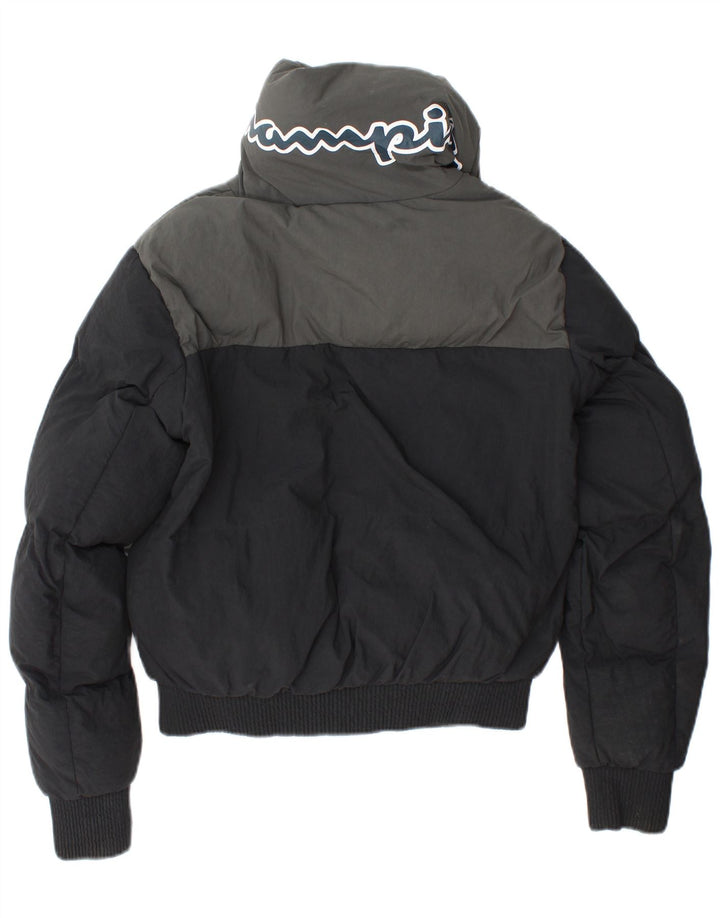 Женская утепленная куртка свободного кроя CHAMPION UK 6 XS, черная с цветными блоками