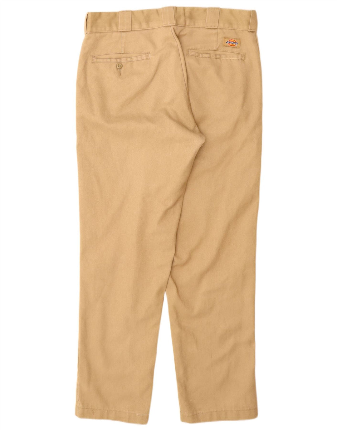 DICKIES Mens 874 Tapered Chino Trousers W32 L30 Beige Polyester