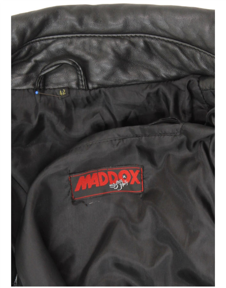 MADDOX Женская кожаная куртка IT 42 Medium Black Leather