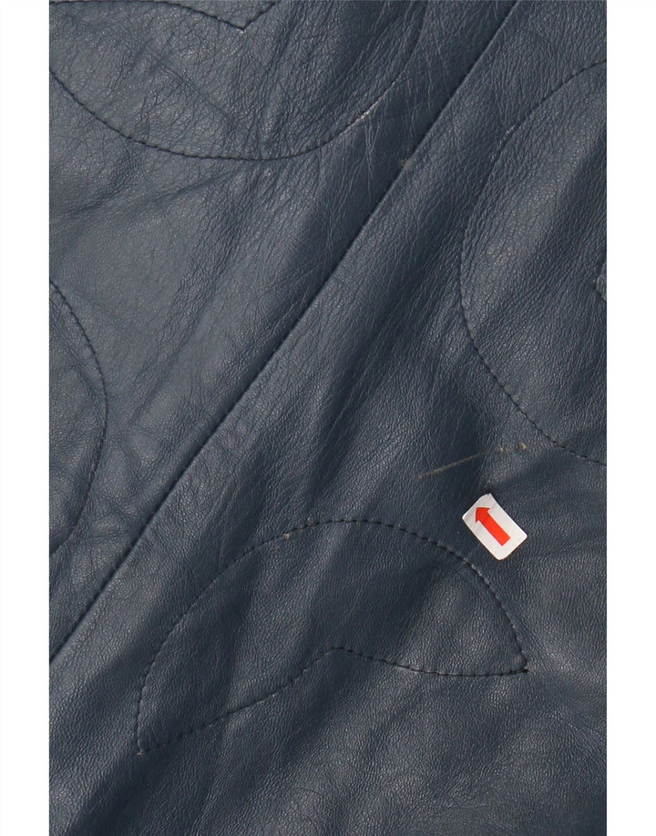 Куртка женская кожаная VINTAGE IT 44 Medium Blue Leather