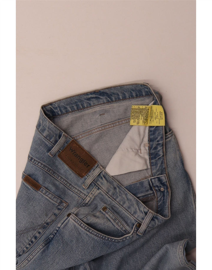 Мужские прямые джинсы WRANGLER стандартного кроя W36 L32, синий хлопок