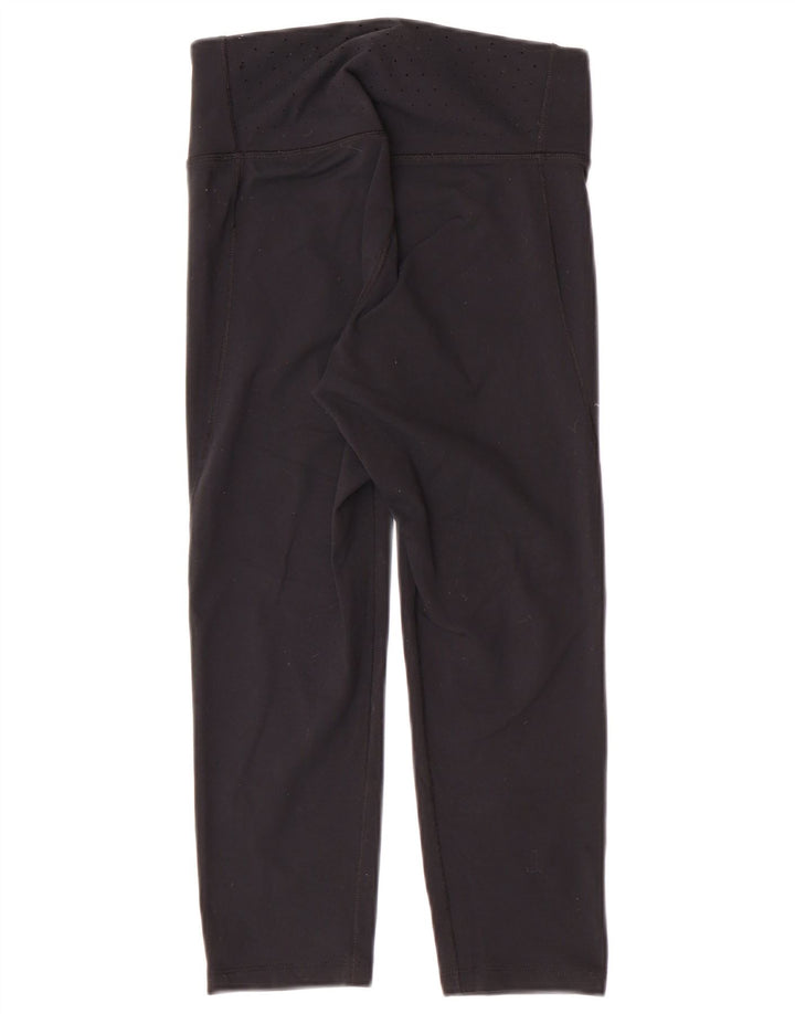 Женские леггинсы-капри NIKE Dri Fit UK, размер 8, маленькие, черные, нейлоновые