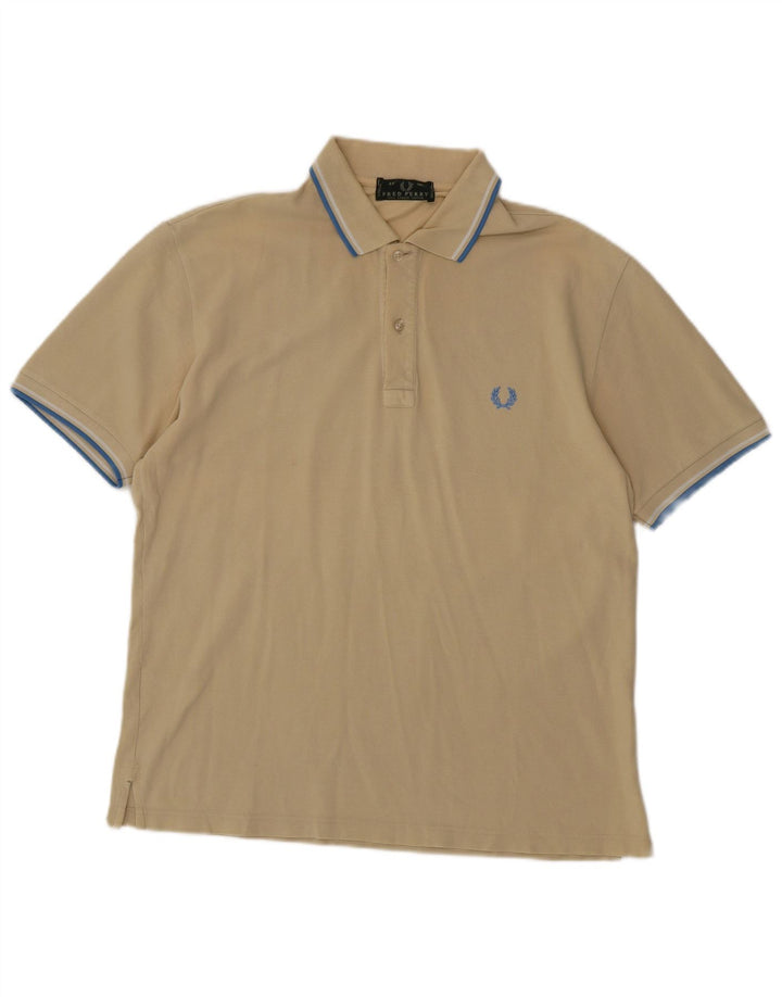 Мужская рубашка поло Fred Perry среднего бежевого цвета