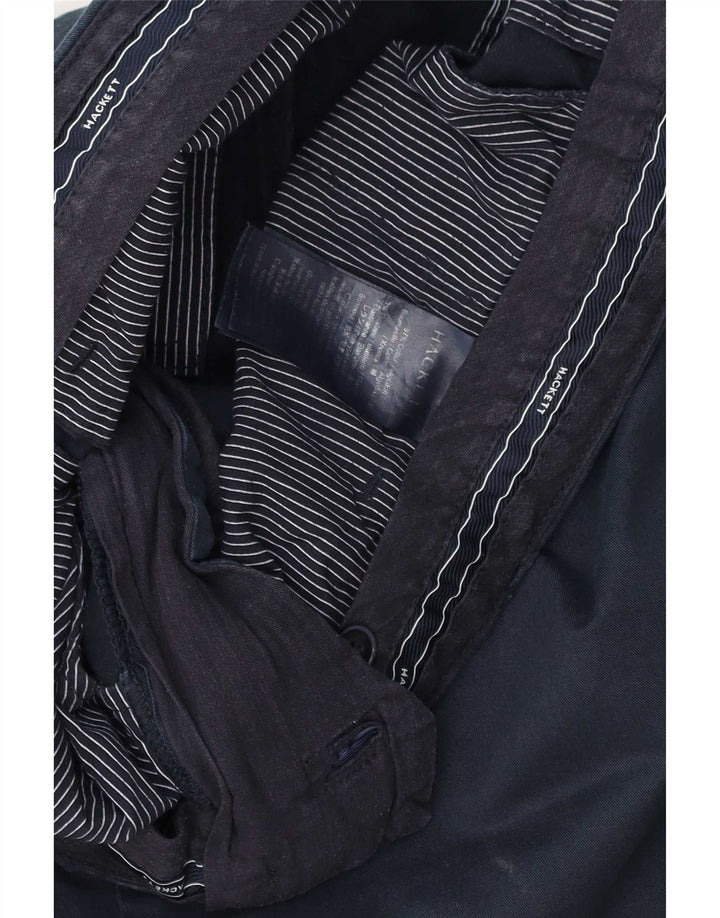 Мужские прямые брюки-чиносы Hackett W34 L32 темно-синие, хлопок