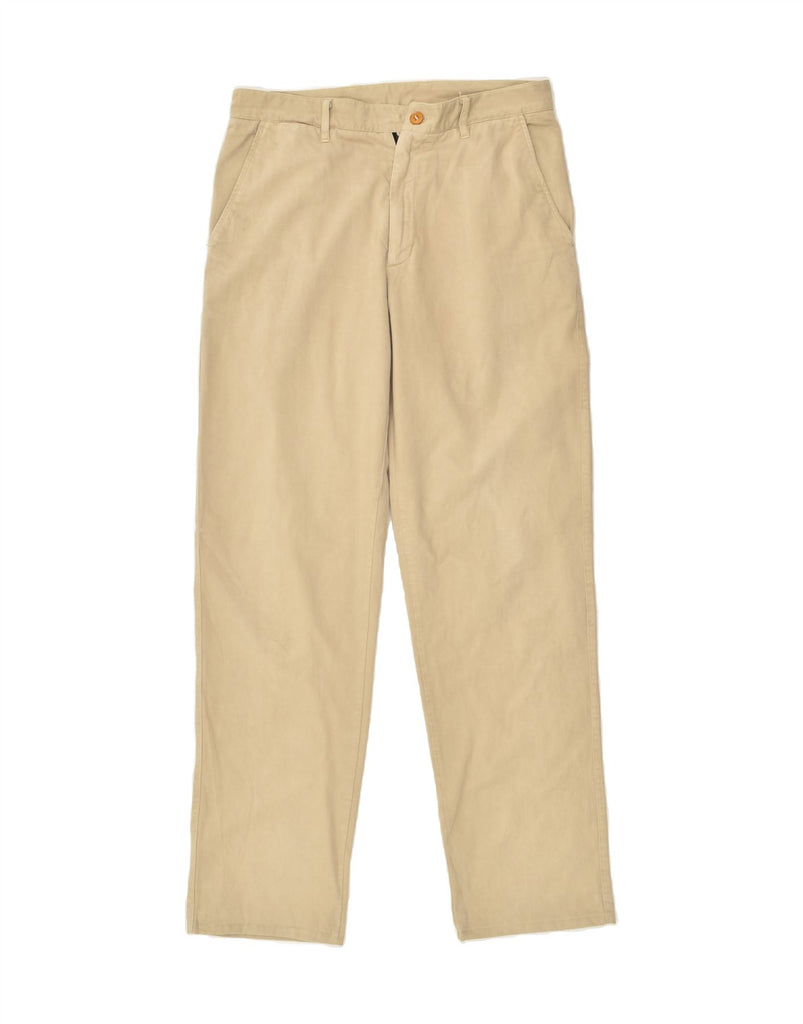 SCHOTT Mens Slim Chino Trousers W33 L32  Beige Cotton | Vintage Schott | Thrift | Second-Hand Schott | Used Clothing | Messina Hembry 