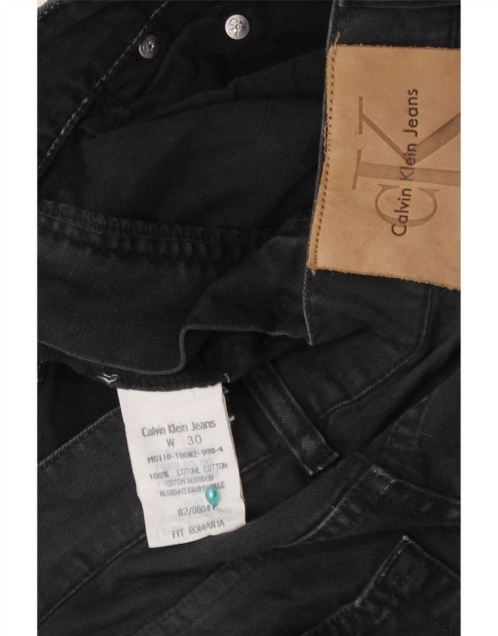 Мужские прямые джинсы Calvin Klein W30 L33, черный хлопок