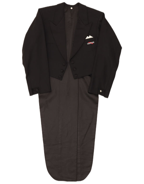 Ermenegildo Zegna Мужской фрак из двух предметов UK 40 Большой W36 L30 Черный Шерстяной