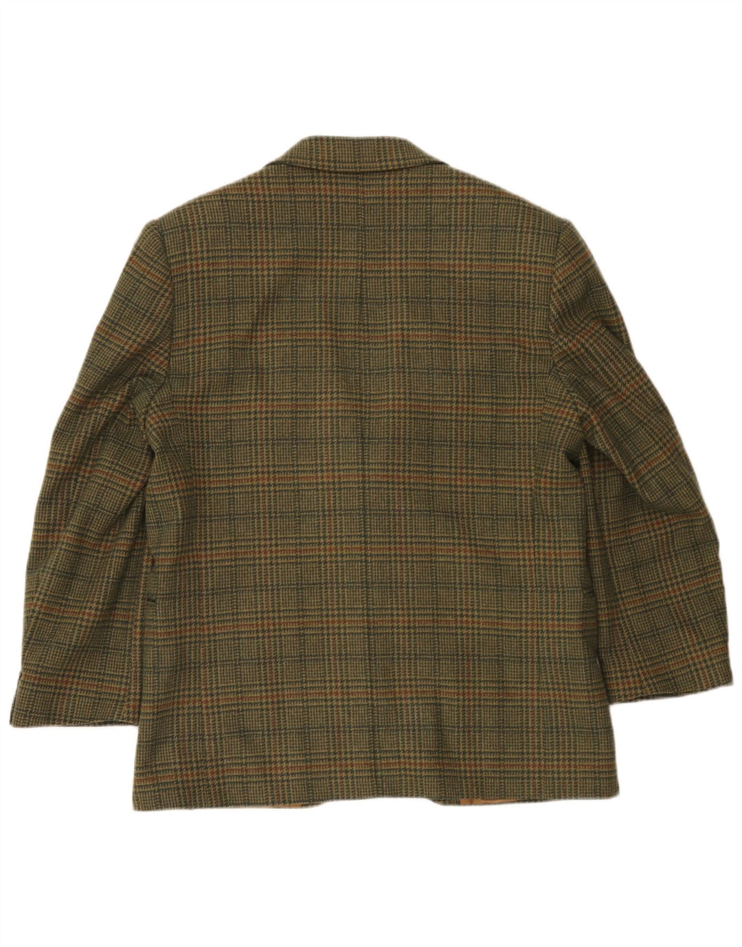 Мужской пиджак Incom на 2 пуговицах UK 38, средний хаки, с узором «гусиные лапки»