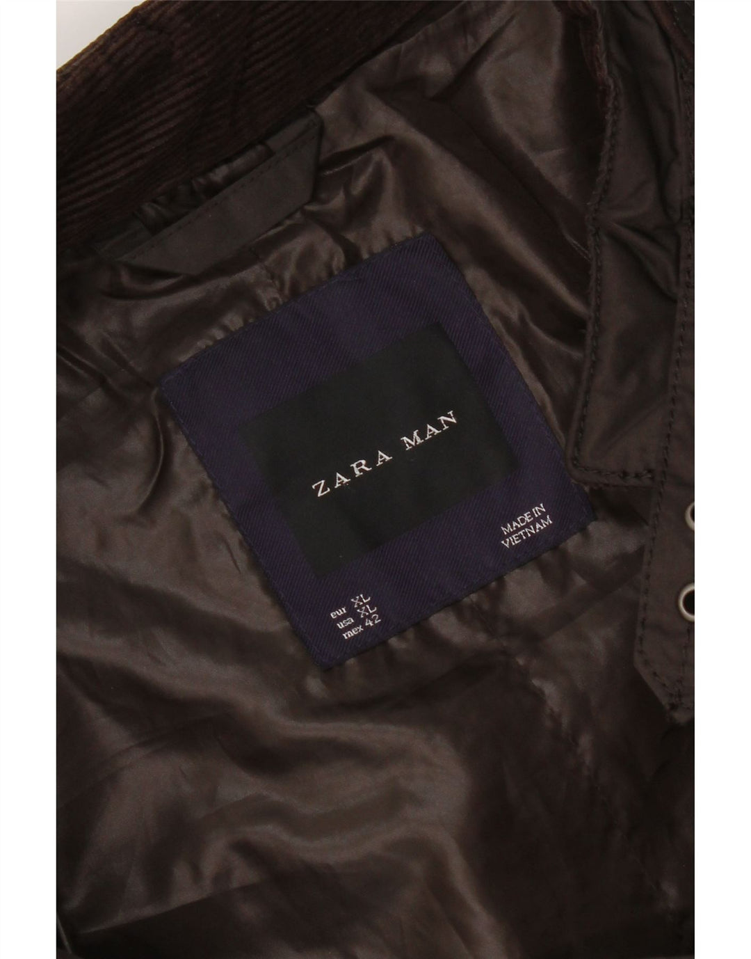 Мужская куртка Zara UK 42 XL коричневая