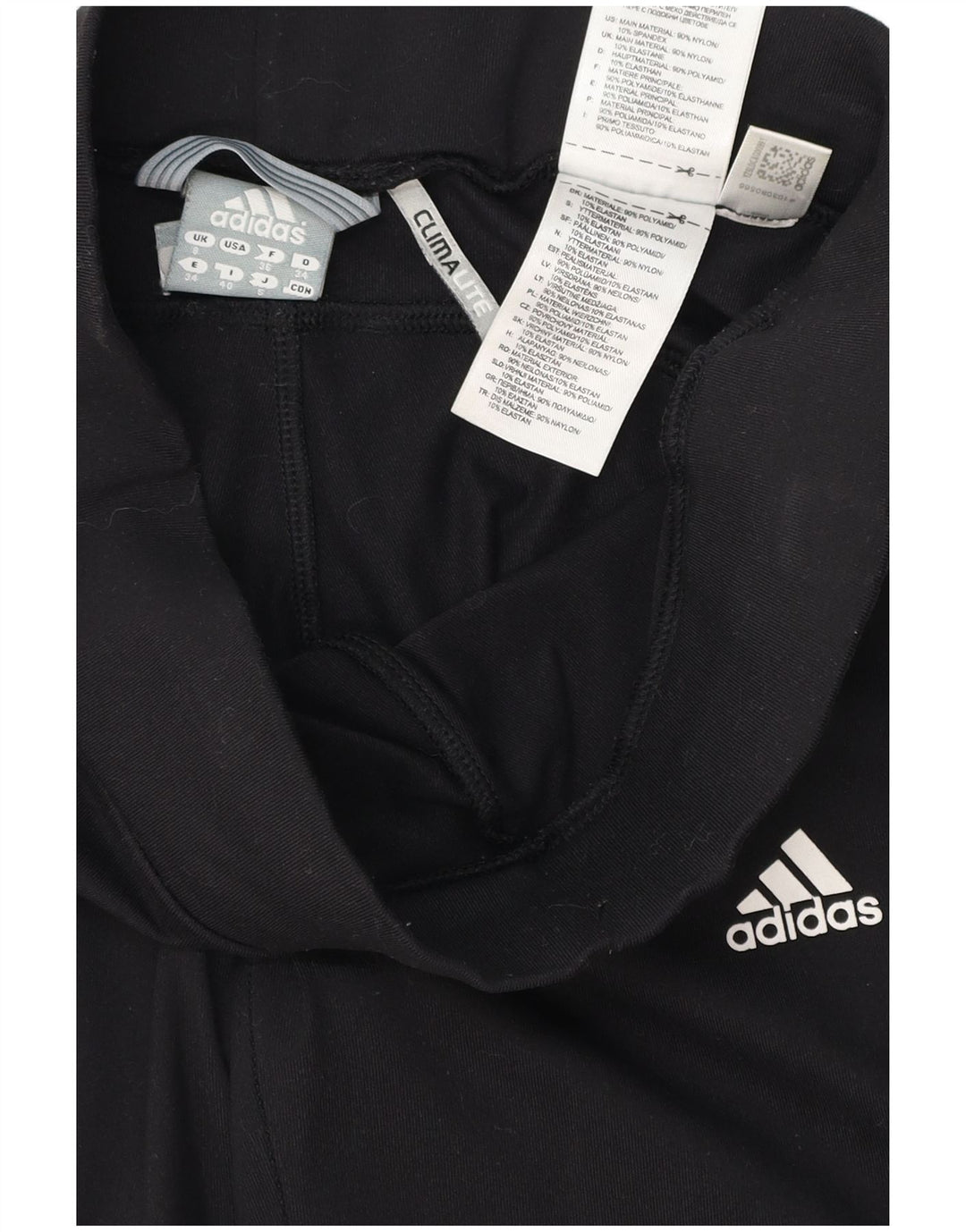 Женские спортивные брюки Adidas Climalite UK 8, маленький черный полиэстер
