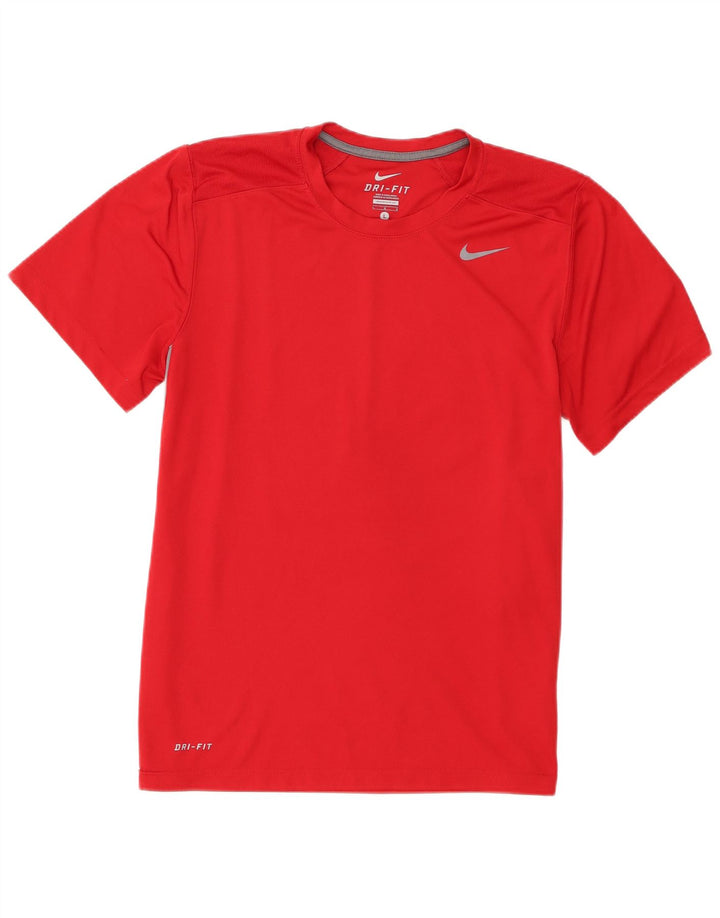 Мужская футболка Nike Dri Fit, большой красный полиэстер