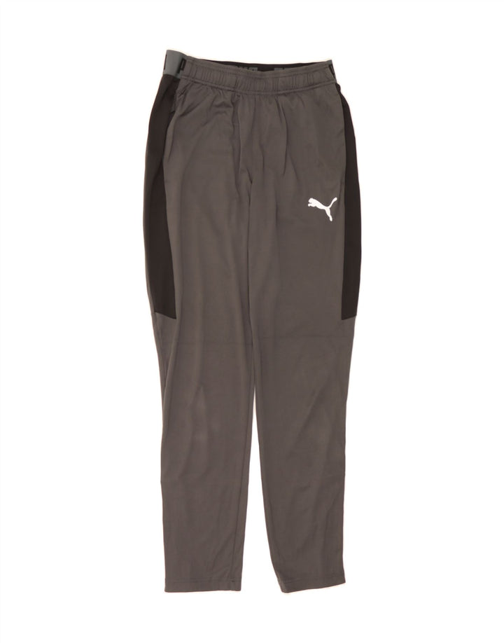 PUMA Mens Graphic Tracksuit Trousers Medium  Grey Colourblock Polyester Vintage Puma and Second-Hand Puma from Messina Hembry 