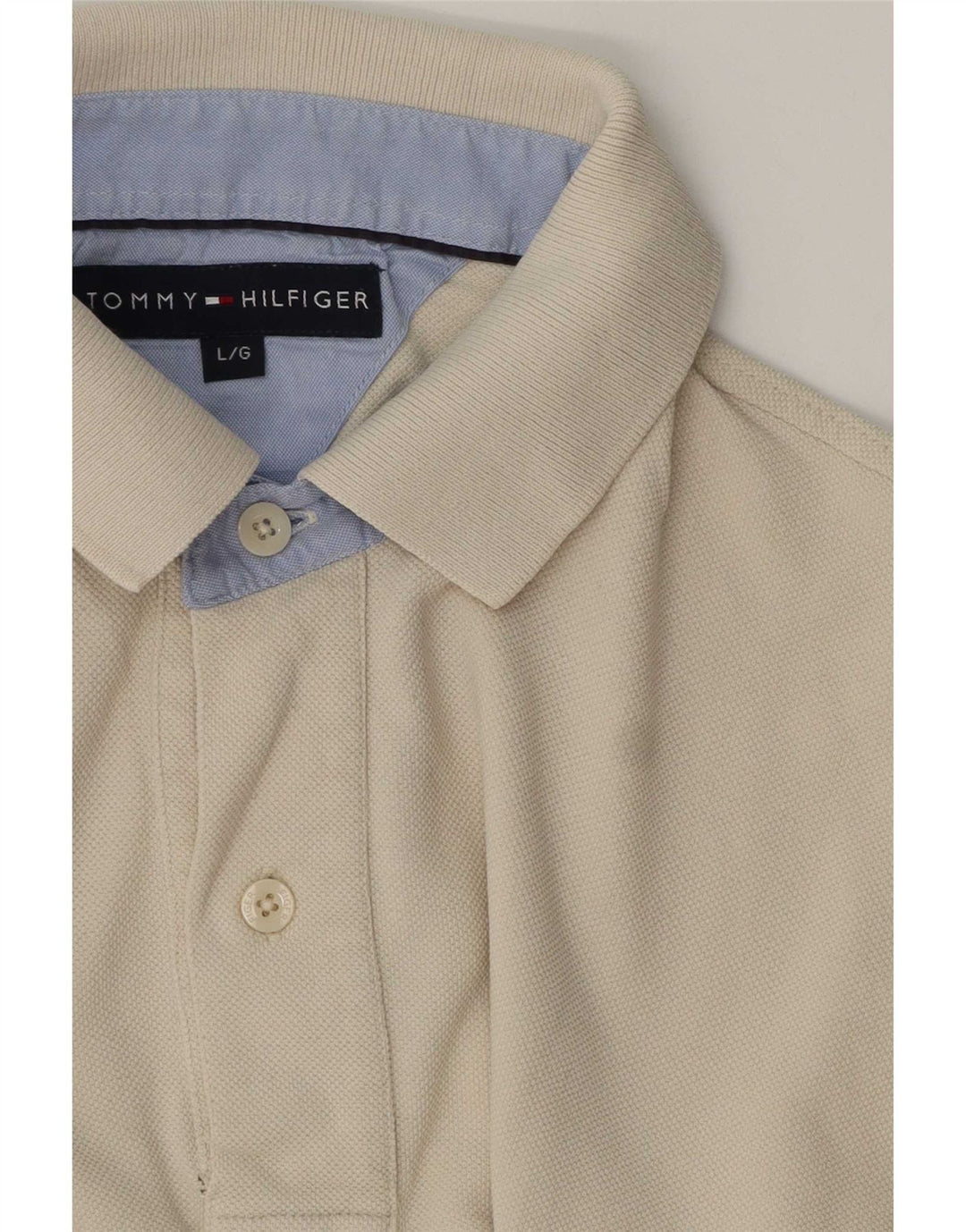 Мужская рубашка-поло Tommy Hilfiger, большая, бежевая