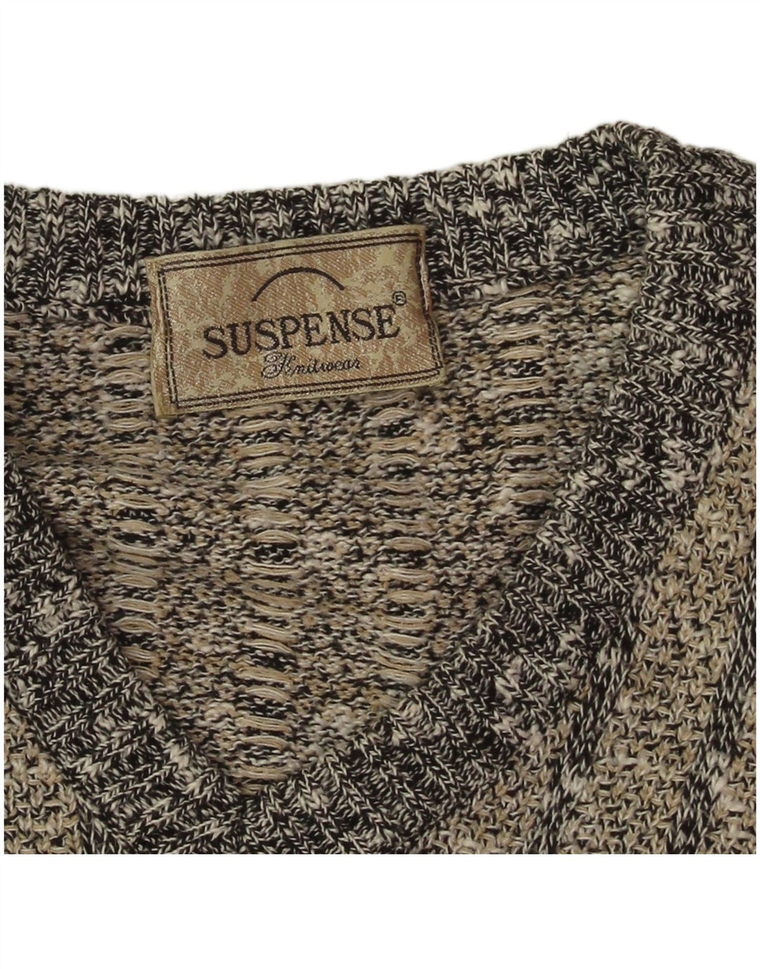 Мужской джемпер с v-образным вырезом Suspense XL в синюю полоску