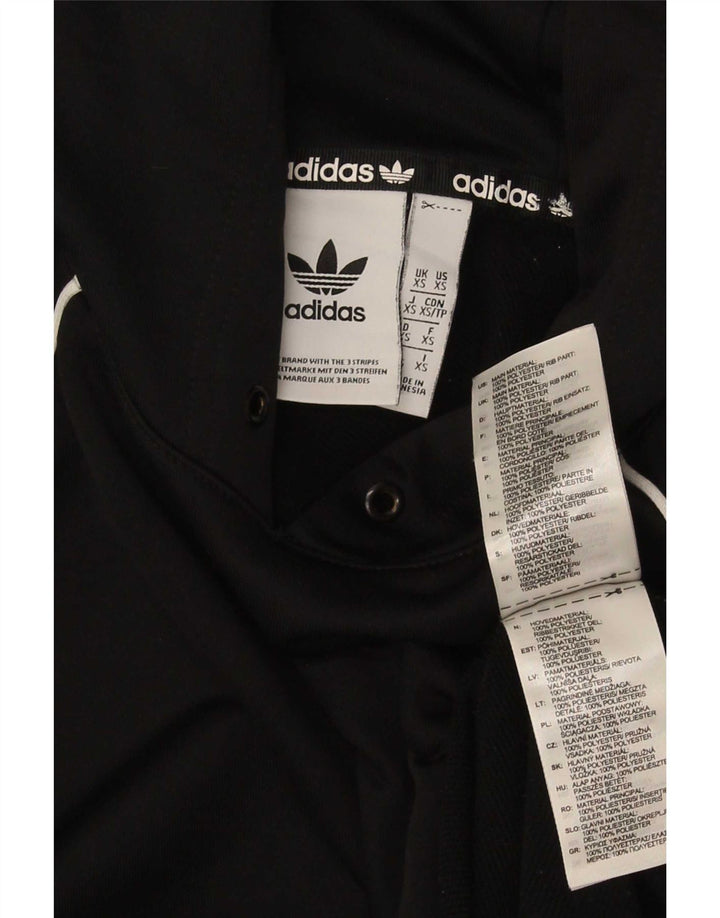 Мужская толстовка с капюшоном Adidas XS, черный полиэстер