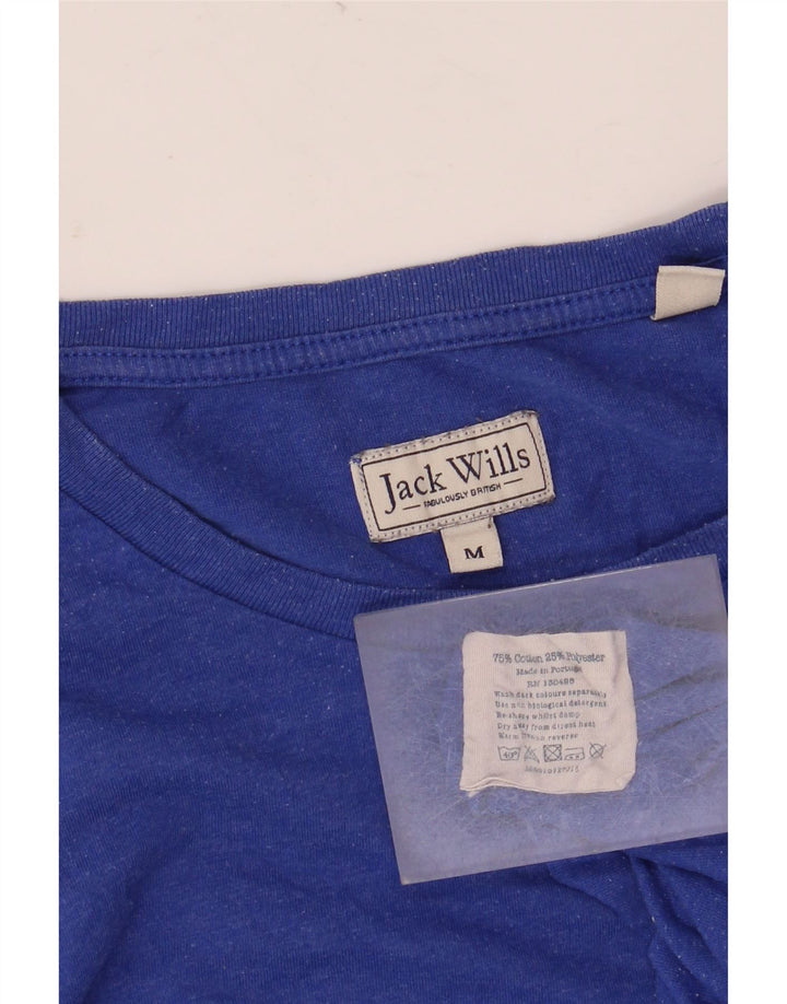 Мужская футболка Jack Wills из хлопка среднего синего цвета