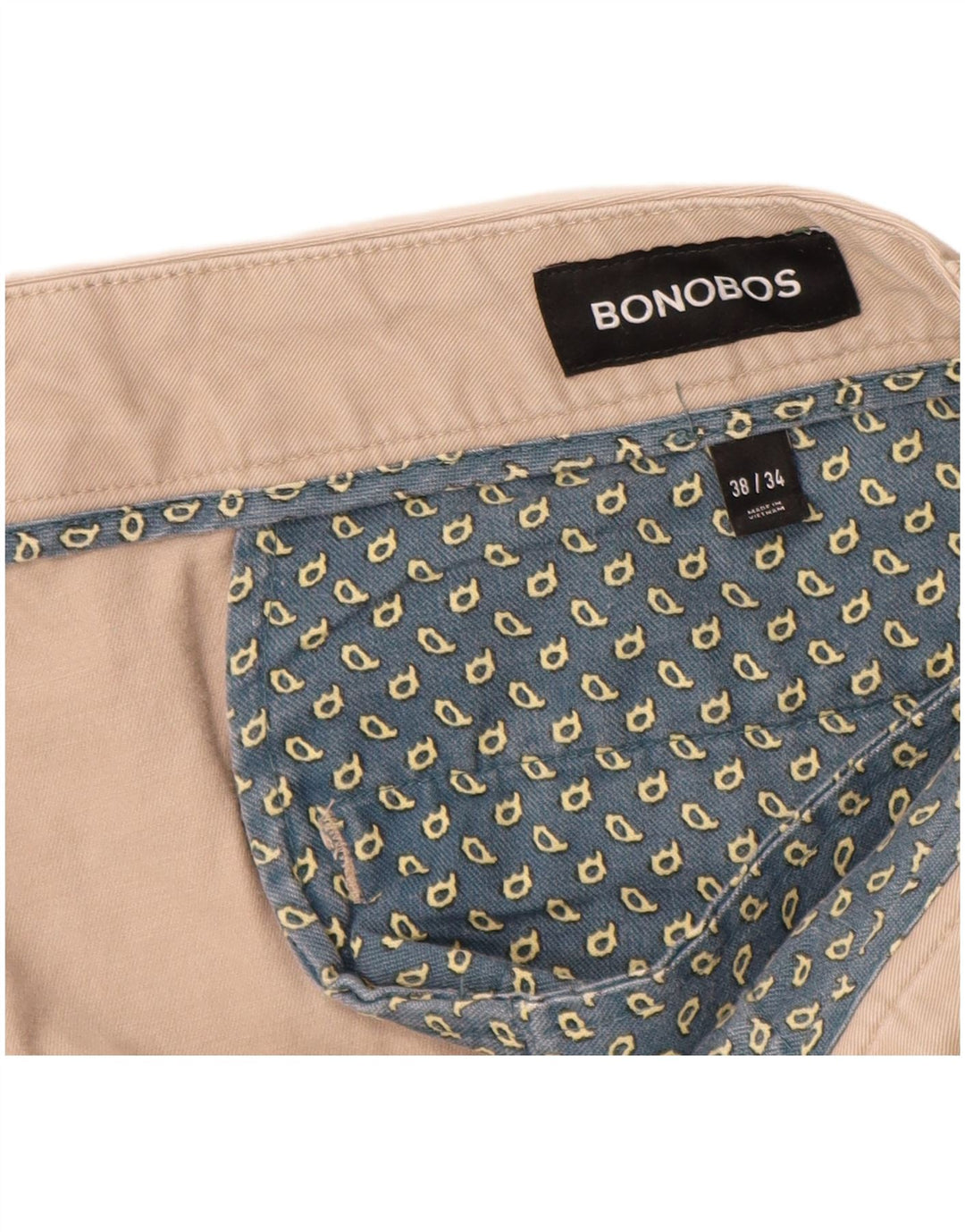Мужские узкие брюки-чинос BONOBOS W38 L32, бежевый хлопок